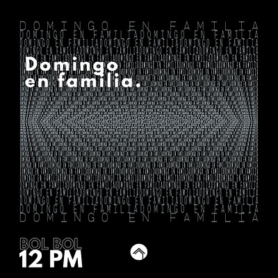 Invitation to church, Sunday with the Family branding church graphic design