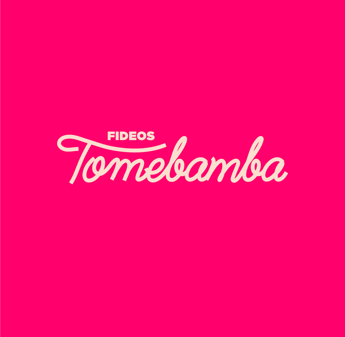 Fideos Tomebamba espagueti fideo lettering logo packaging pasta