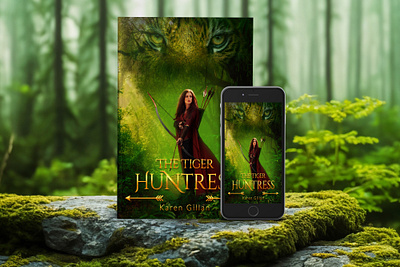 The Tiger Huntress 3d book mockup amazon kdp book book cover book cover art book cover design book cover designer book cover mockup book design ebook ebook cover epic epic book epic book covers epic bookcovers epic covers fantasy book cover paperback professional book cover the tiger huntress