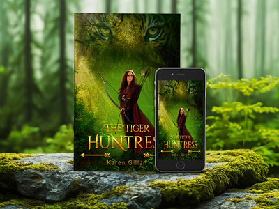 The Tiger Huntress 3d book mockup amazon kdp book book cover book cover art book cover design book cover designer book cover mockup book design ebook ebook cover epic epic book epic book covers epic bookcovers epic covers fantasy book cover paperback professional book cover the tiger huntress