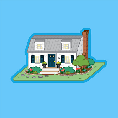 Home Sweet Home design flat house illustration tocaboca vector