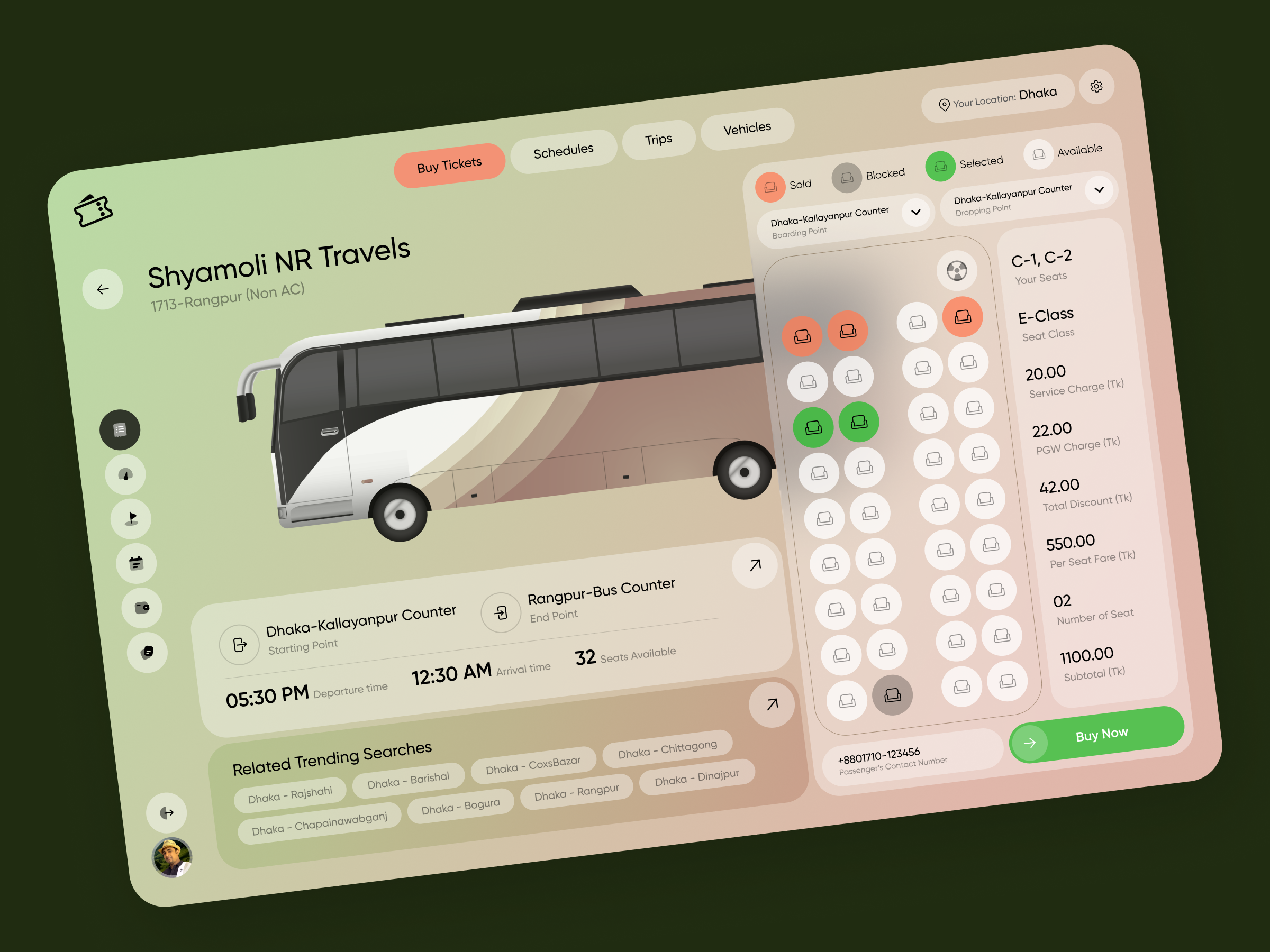 Example of Dashboard Front End Development