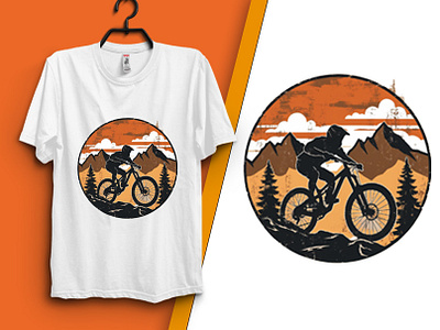 mountain cycle t shirt design apparel apparel design bicycle cycle design illustration illustration design mountain shirt shirt design t shirt typography