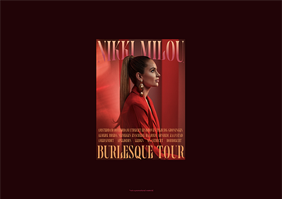 Nikki Milou - Musical Artist Branding brand design brand identity branding burlesque music musical artist serif font singer typography visual identity woman