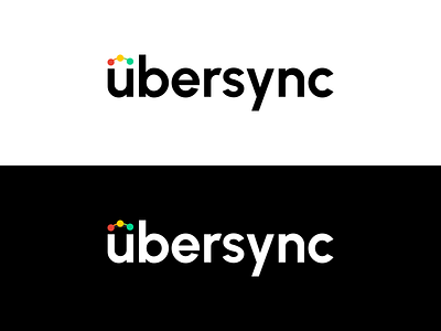 Ubersync Logo brand branding identity logo type typography wordmark