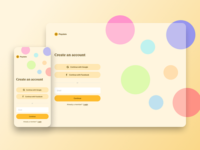 Daily UI Challenge: Day 1 - Sign Up app login sign up ui website