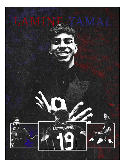 Football Poster - Lamine Yamal barcelona champions league football football player football poster graphic design lamine lamine yamal poster poster ideas poster inspiration soccer soccer player soccer poster sports sports poster yamal