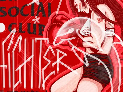 Tifa Lockhart - Final Fantasy VII X ASSC branding design digital illustration final fantasy game graffiti graffiti art graphic design illustrator street street style streetwear streetwear gaming tifa typography urban vector vector art video game