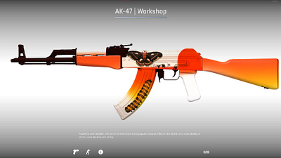 counter strike 2 day moth ak skin concept 3d blender branding counter strike counter strike 2 cs2 first person shooter fps graphic design guns illustration logo sketch ui ux video games