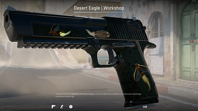 counter strike 2 GLOWING fire fly desert eagle skin concept 3d blender branding counter strike counter strike 2 cs2 design first person shooter fps graphic design guns illustration logo sketch ui ux video games