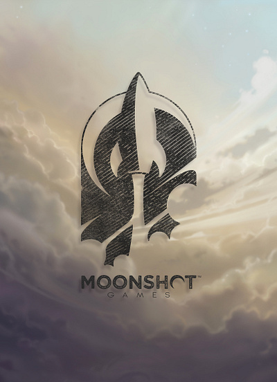 Moonshot Studio Logo branding graphic design logo painting video games