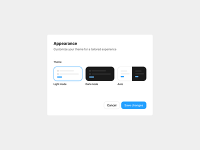 Appearance settings appearance appearance settings auto dark mode design system figma interface light mode preference product design system theme theme settings ui ux web design website