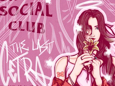 Aerith Gainsborough - Final Fantasy VII X ASSC aerith branding design digital illustration final fantasy game graffiti graffiti art graphic design illustration illustrator street style street wear typography urban vector vector art