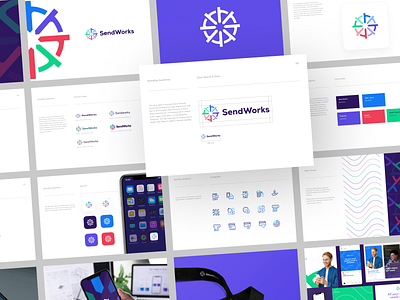 Sendworks brand guideline logo design branding branding guideline colors design email email branding email marketing freelance freelance logo design freelancer graphic design illustration logo logo design logo design agency logo designer sendworks ui ux website website design