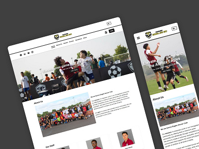 Website for Soccer Club - Aurora Eagles, Inc. website