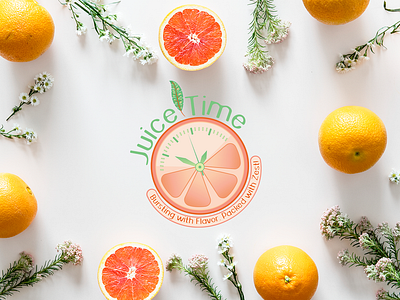 Juice Time branding graphic design logo