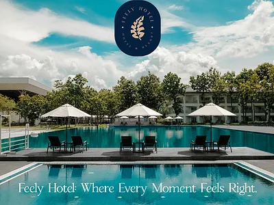 Feely Hotel branding graphic design logo