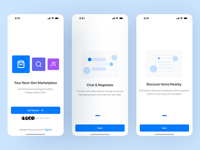 Classified App Onboarding UI 2024 classified app onboarding classified app onboarding ui classified app ui classified app ui design marketplace app ui sell buy app uidesign