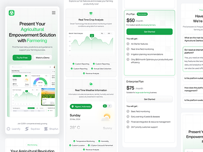 📱Farmering - Responsive Mobile Landing Page applications branding dashboard design farmer farmering graphic design landing page logo mobile apps responsive responsive mobile saas saas landing page typography ui ui design ui ux design ux design website