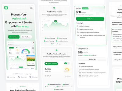 📱Farmering - Responsive Mobile Landing Page applications branding dashboard design farmer farmering graphic design landing page logo mobile apps responsive responsive mobile saas saas landing page typography ui ui design ui ux design ux design website