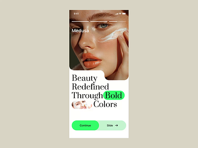 Makeup Product App Design animation apps design illustration landing page ui ux web design