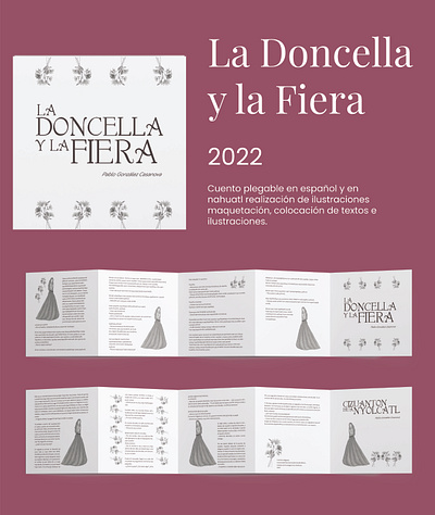 La Doncella y la Fiera graphic design