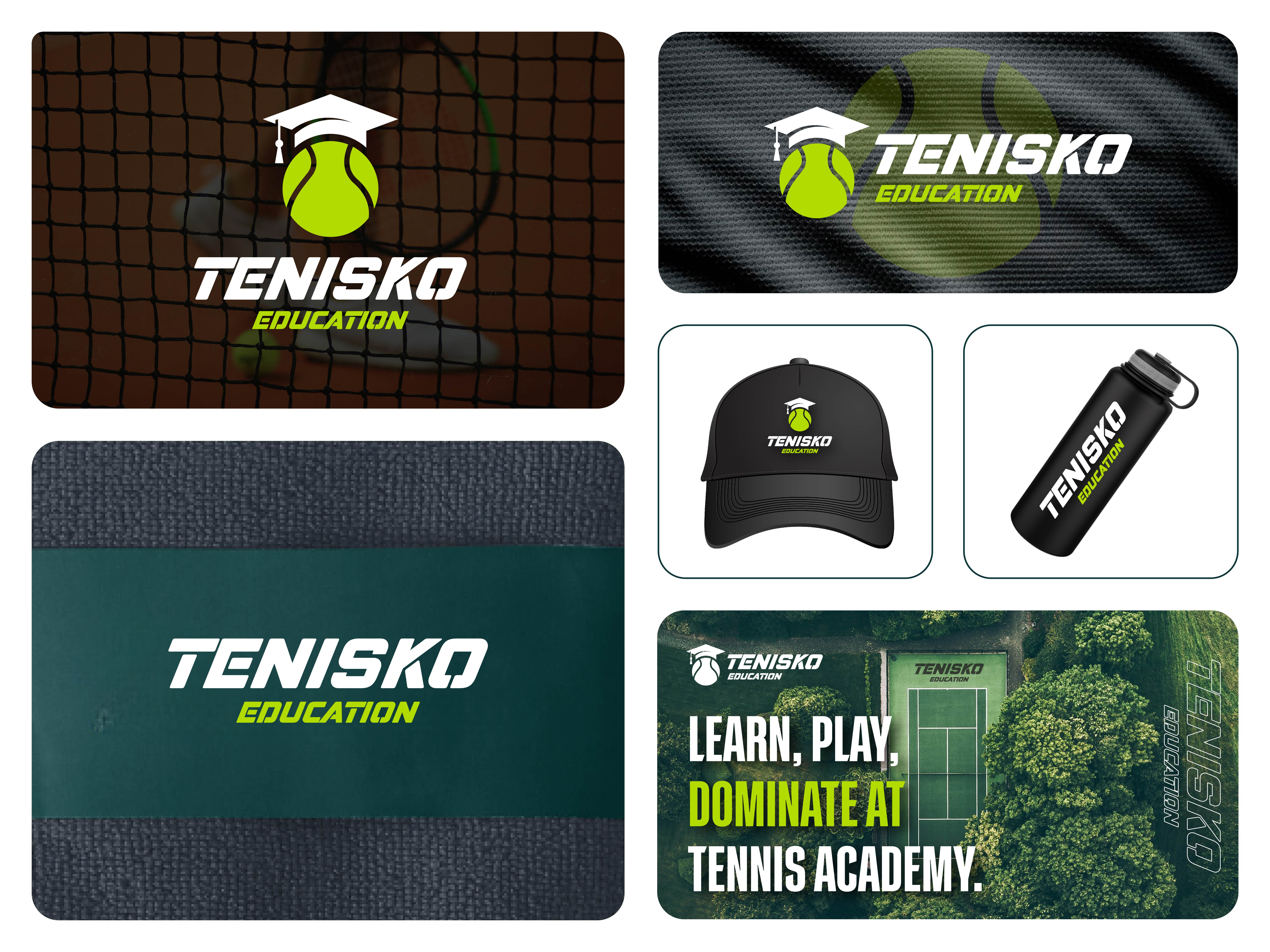 Tenisko education logo. Tennis sports academy logo academy app apps logo branding design gradient logo graphic design illustration logo logo design logo maker logofolio logomaker sports sports logo tenis tennis ui us open vector