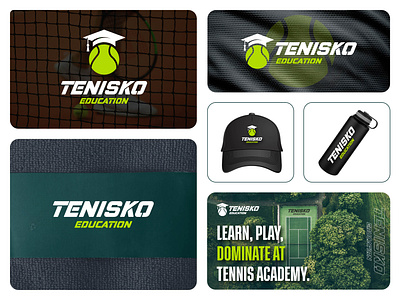 Tenisko education logo. Tennis sports academy logo academy app apps logo branding design graphic design illustration logo logo design sports sports logo tenis tennis ui us open vector