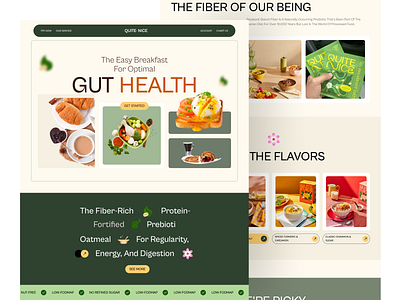 Healthy Food Website ecommarce food landing page landingpage page website website design