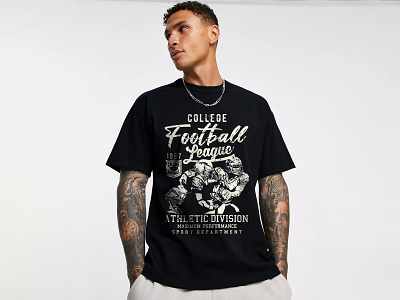 American Football T-shirt Design american football american football t shirt apparel design branding custom t shirt design graphic design illustration logo merch print rugby t shirt t shirt t shirt design t shirt illustration tshirt design tshirtdesign typography typography t shirt