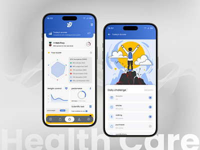 ✨ Helping HealthCare Mobile App chart chart js graphic design mobile mobile app product design radar radar chart ui uichart uiux ux