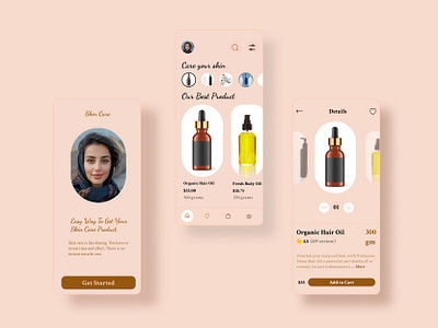 Skin Care Homepage Prototype graphic design ui