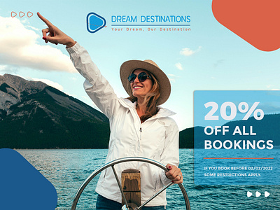 Dream Destinations - Facebook Ads advertising campaign facebook ads graphic design logo social media travel agency