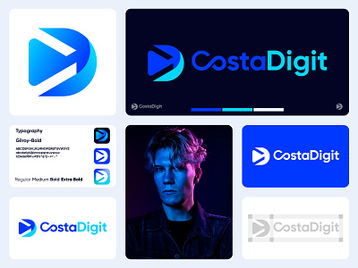 CostaDigit logo design brand brand identity branding design ecommerce graphic design identity letter mark monogram logo logo design logo designer logos logotype minimalist logo modern logo symbol tech typography vector visual identity