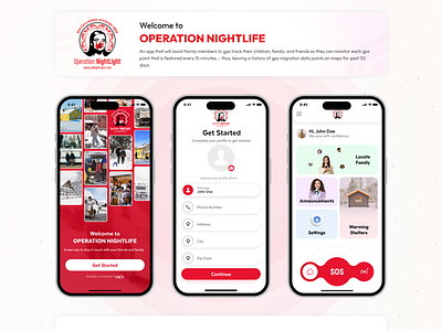 Operation Nightlife App 3d animation branding graphic design logo motion graphics ui