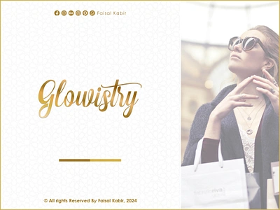 Glowistry | Beauty & Cosmetics Logo Design | Premium Typography beauty logo business logo cosmetics logo cosmetics logo design elegant logo female logo feminine logo graphic design logo logo design logo designer luxury logo makeup brand logo minimalist logo modern logo premium logo signature logo startup logo typography wordmark