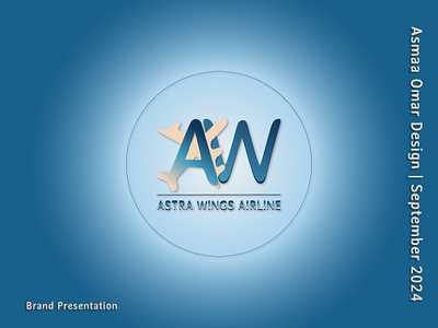 Astra Wings Airline airline brand identity brand language brand voice branding client presentation color palette graphic design logo plane typography visual designs