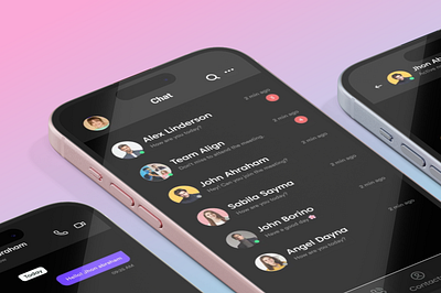 Modern Chat App Design design graphic design ui