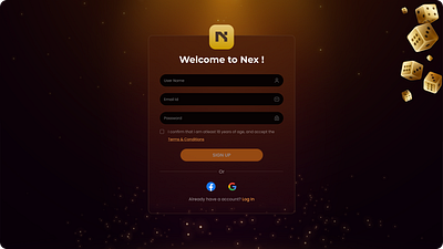 🎲 Welcome to Nex – Your Ultimate Casino Gaming Experience! ✨ design ui ui design uidesign uiux ux