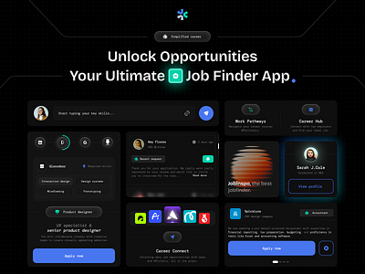 Jobinspo: Job finder components🚀🔥 company components design employ hiring job job board job finder job platform job search job seeker minimal product product design resume skills ui ux work