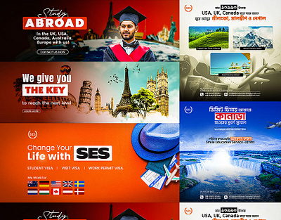 Travel Facebook cover, Social media & Web Slider design design facebook cover graphic design travel web slider