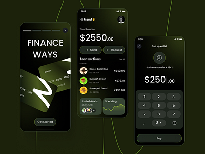 Finance Mobile App app b2b bank app bank card banking finance fintech mobile app mobile ui payments saas transection transfer ui ux