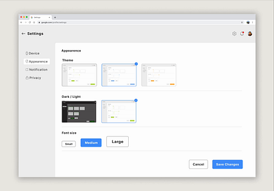 #DailyUI 007 // Settings daily ui dailyui figma graphic design motion graphics prototype setting settings ui user interface ux