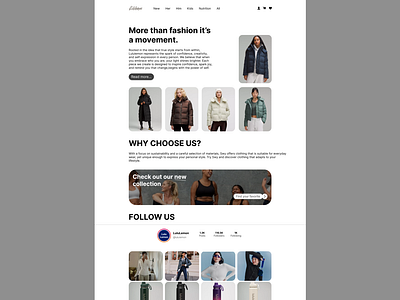 LuluLemon remake aestethic branding design designing graphic design remake sportsbrand ui web webdesign website