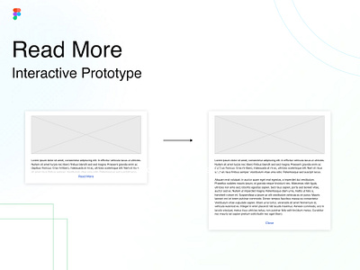 Read More - Interactive Prototype animation design hide interactive prototype read more show ui visual design