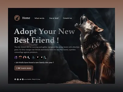 Daily UI - 3 (Landing Page) branding logo ui