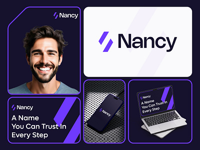 Nancy Logo Design app logo brand designer brand identity branding brandmark creative logo graphic designer lettermark logo branding logo designer logodesign logotype minimalist logo modern logo n lettermark n logo professional logo saas logo tech logo technology logo