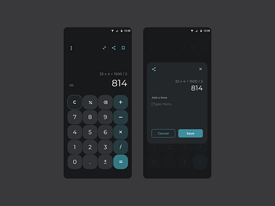 #DailyUI - 004 - Calculation calculation ui calculator sneha padoli ui ux visual design