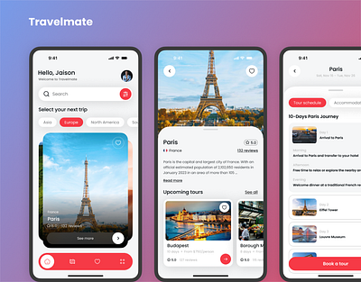 Travel Booking App figma graphic design mobileapp travel travel booking mobile app ui uidesign uiuxdesign ux uxdesign visualdesign