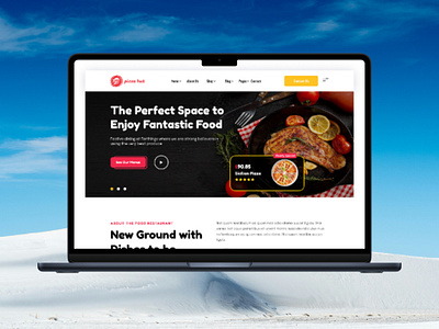 Restaurant Website Landing page branding design landing page ui uiux ux web design